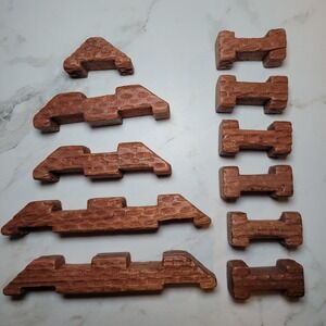 Halsam American‎ Logs Square Tapered Angle Vintage Wooden Replacement Pieces